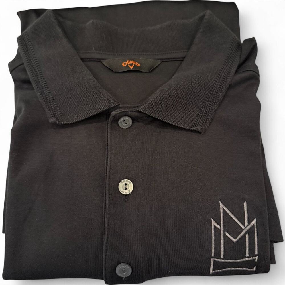 Callaway Performance Golf Polo Nestor Miranda Cigars Brand Black Preppy Mens 2XL